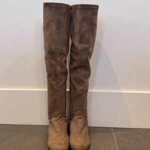 Steve Madden Odessa Gray/Brown Over the Knee Boots